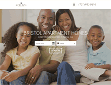 Tablet Screenshot of bristol-apts.com